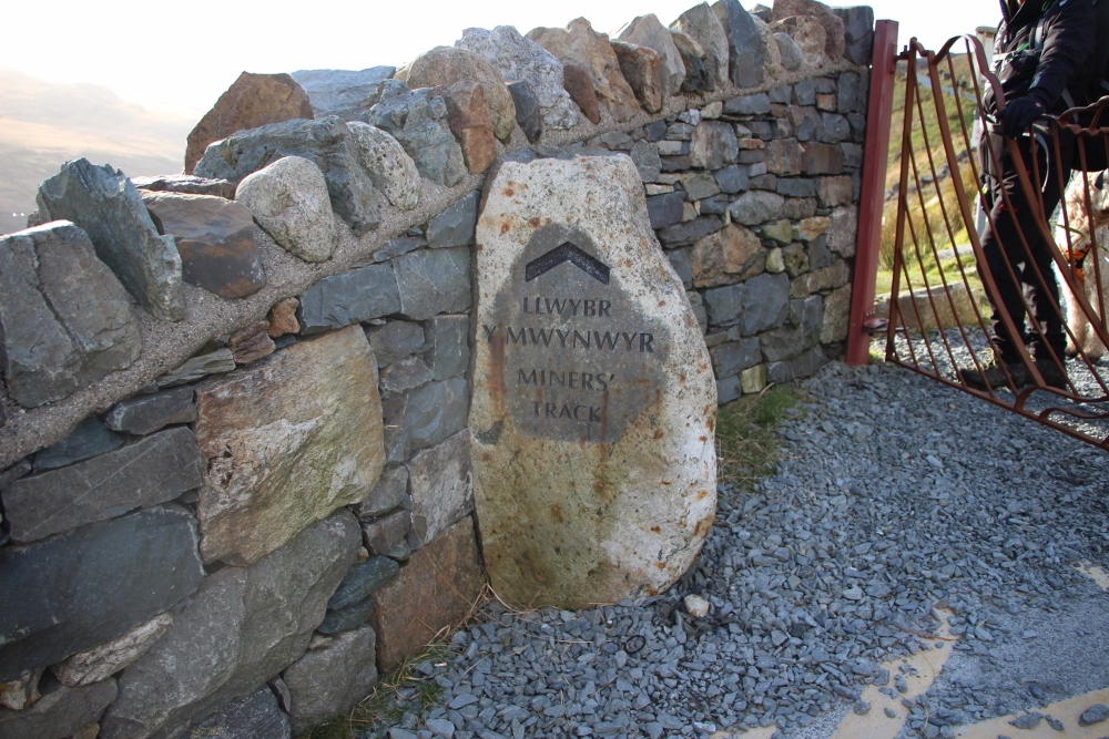 Start of the Miners' Track up Snowdon